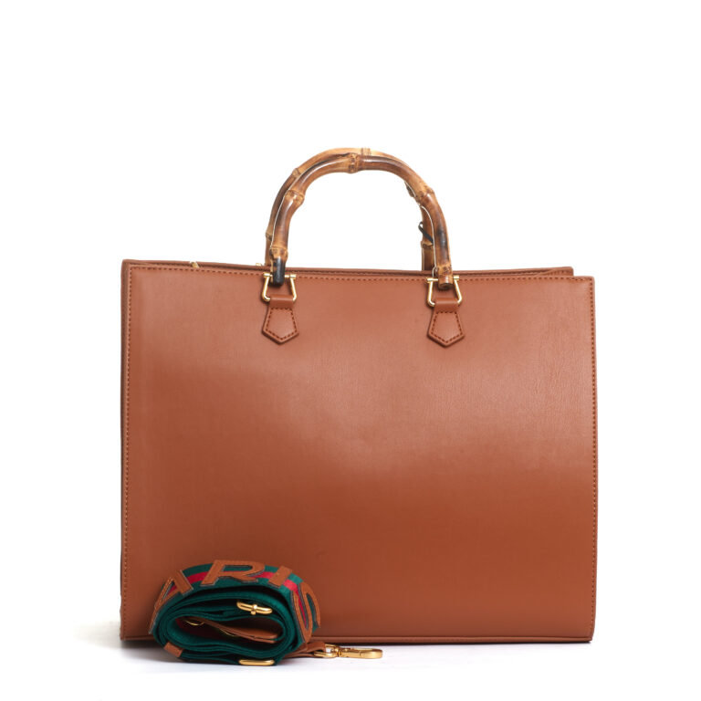 Sorelle Perego tote bag cuoio grande con Teddy e tracolla Offerta