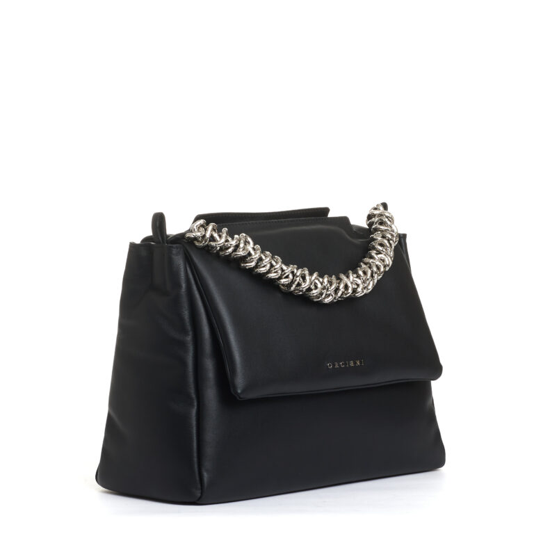 Sorelle Perego sveva M nappa bold nero manico catena Moda