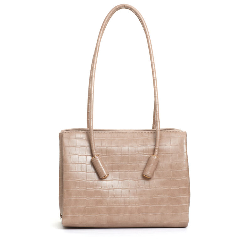 Sorelle Perego borsa in cocco taupe Italia