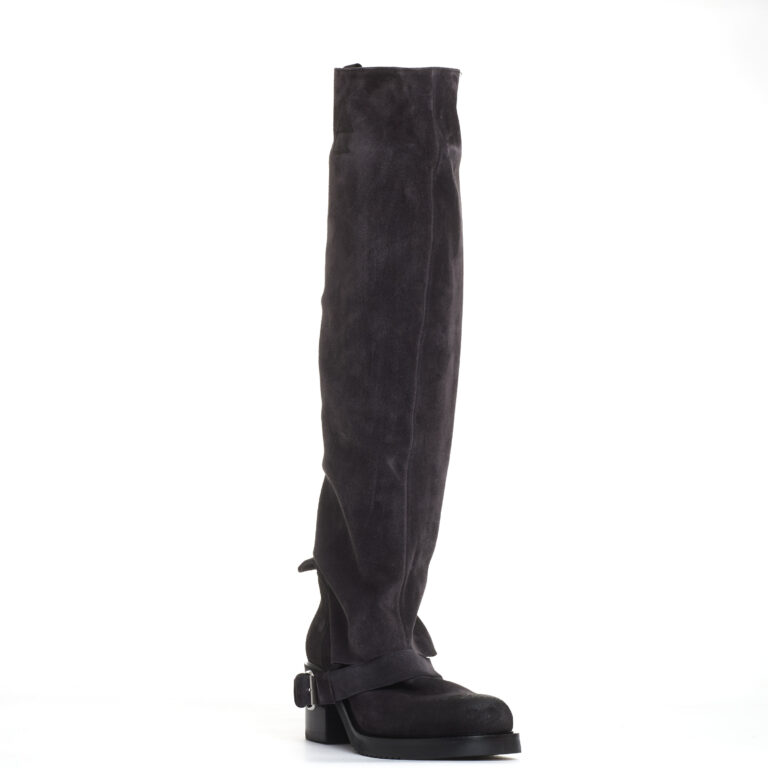 Sorelle Perego stivale biker camoscio antracite 2025