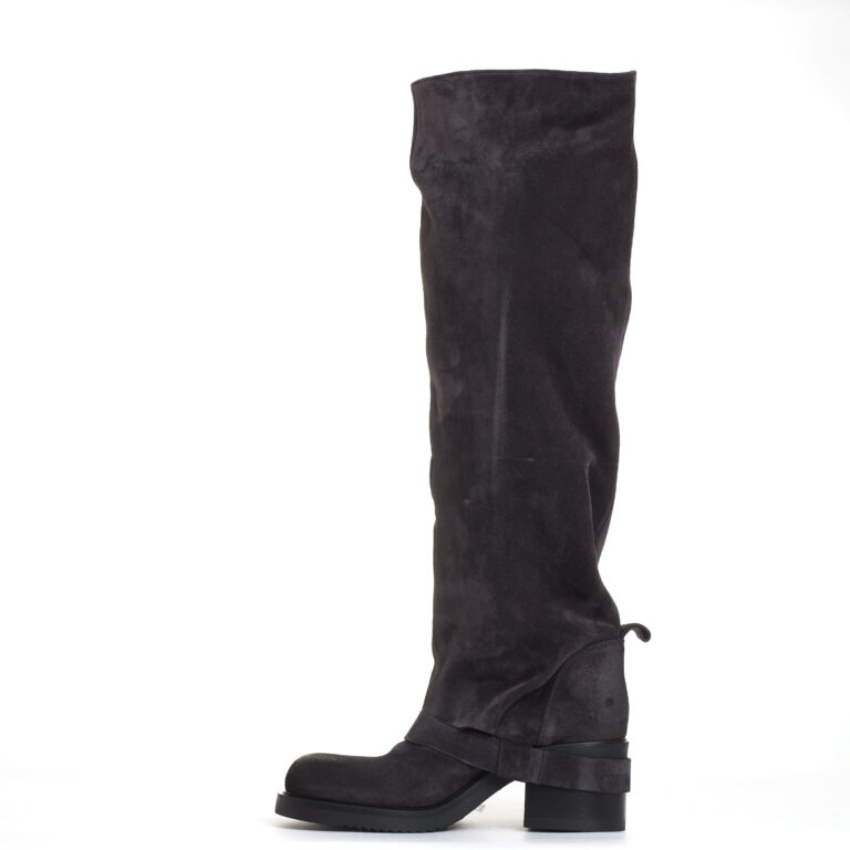 Sorelle Perego stivale biker camoscio antracite 2025