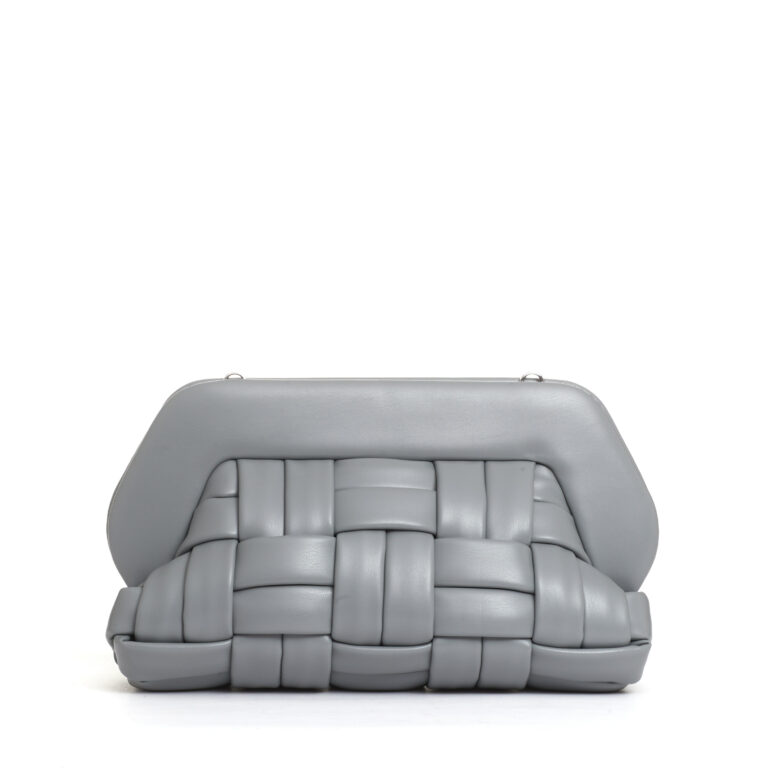 Sorelle Perego clutch intreccio grigio Spedizione Gratuita