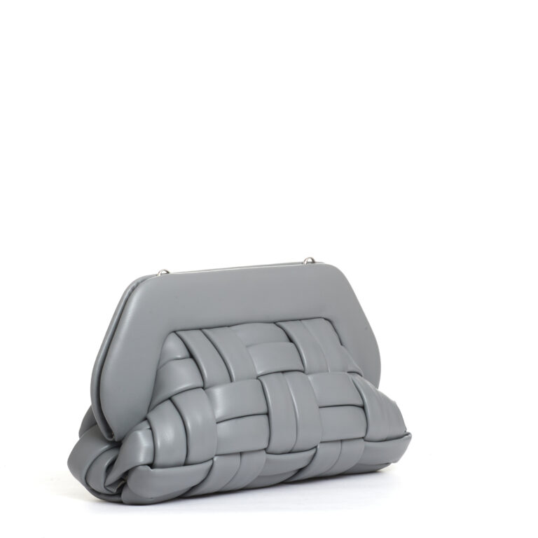 Sorelle Perego clutch intreccio grigio Spedizione Gratuita