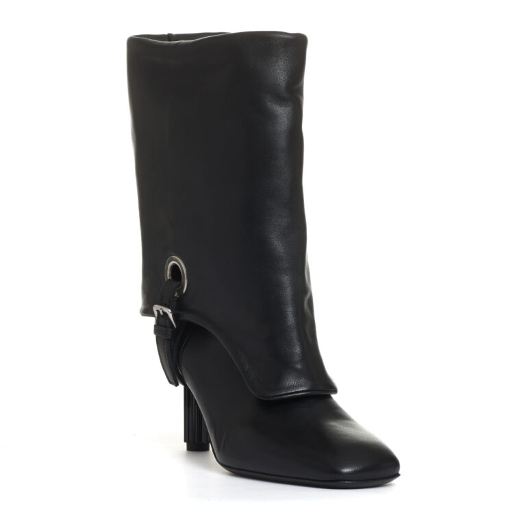 Sorelle Perego stivaletto con risvolto tacco 70 mm nero Soddisfazione Garantita