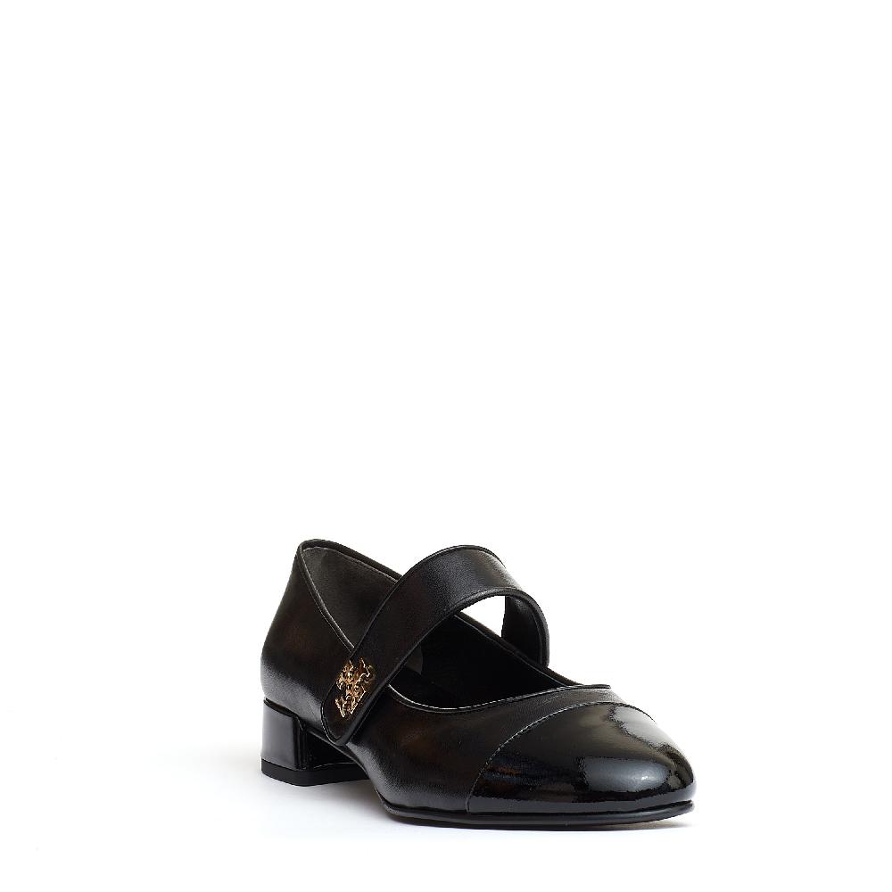 Sorelle Perego mary jane nera con tacco 5 cm Sconto