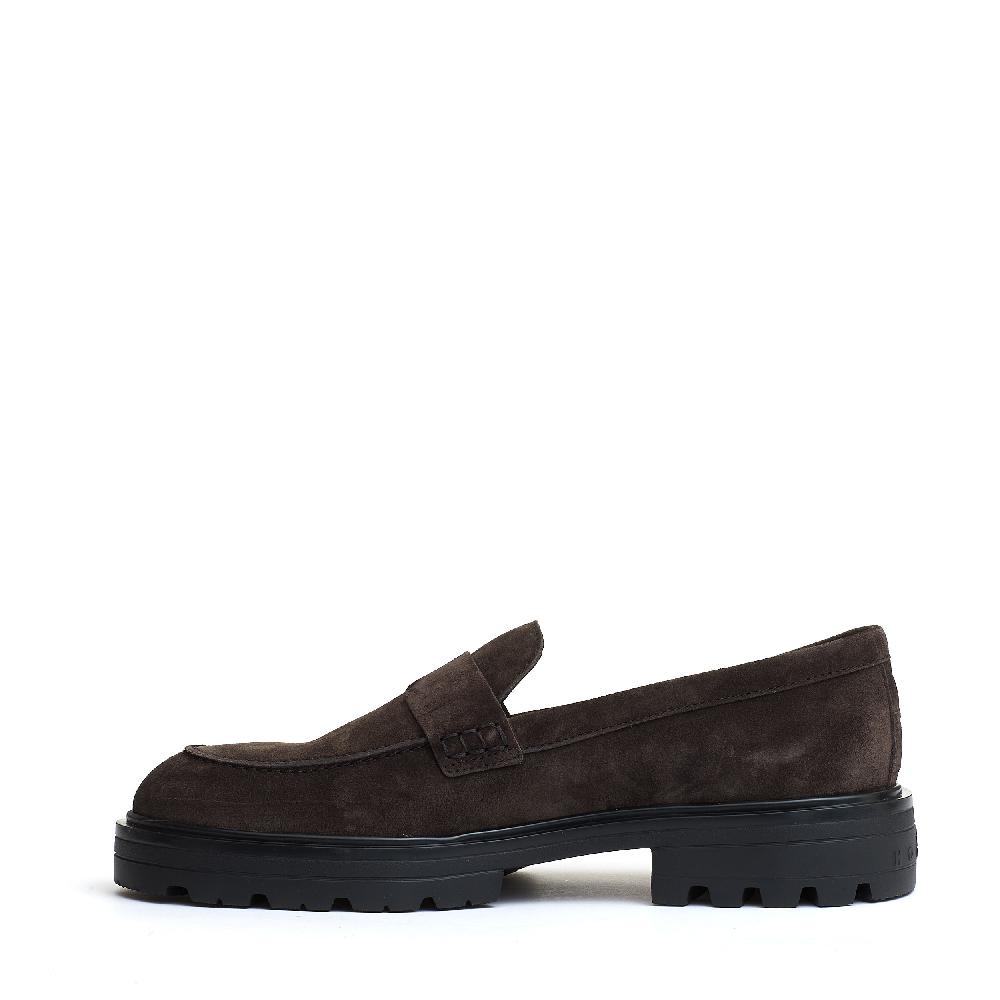 Sorelle Perego mocassino camoscio marrone carroarmato Online