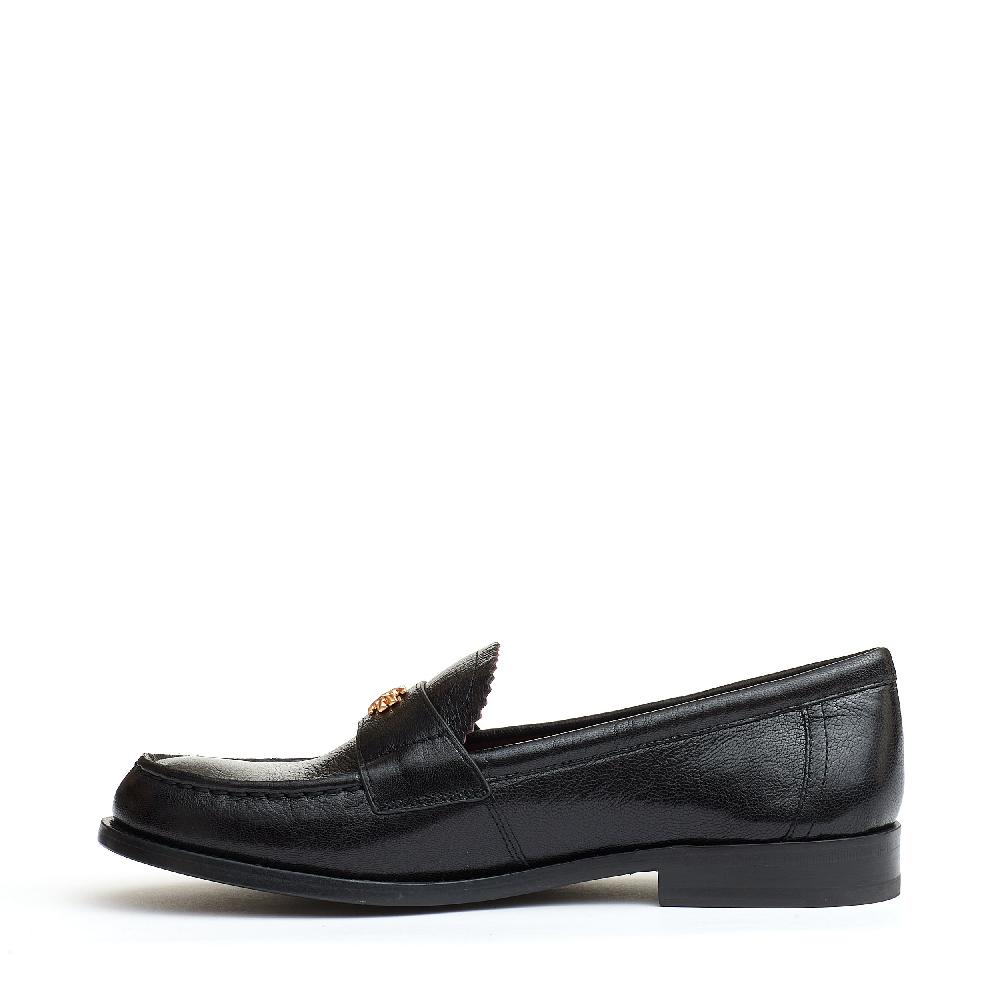 Sorelle Perego mocassino nero con logo Saldi