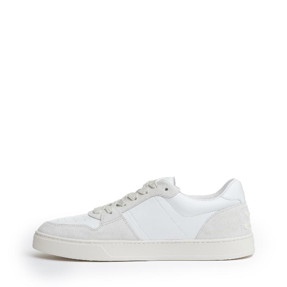 Sorelle Perego snakers pelle e camoscio bianco Moda