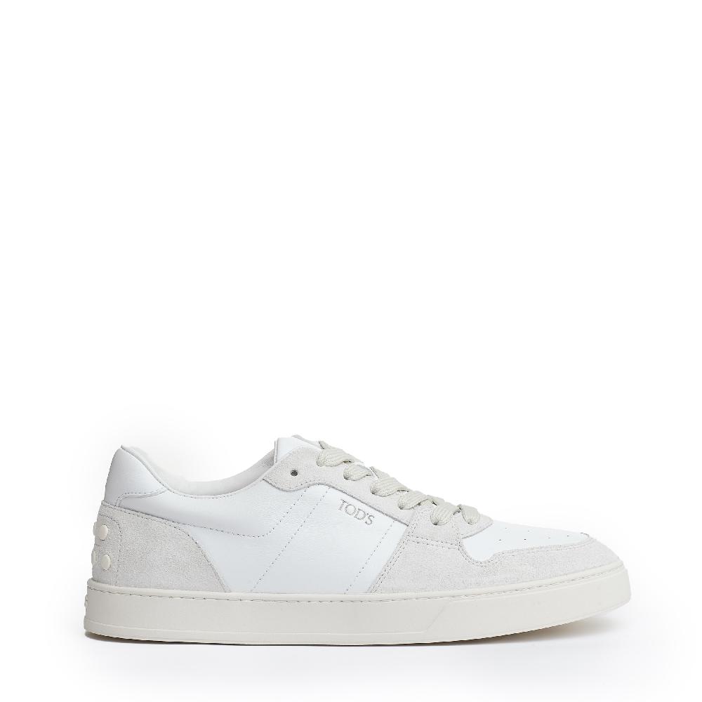 Sorelle Perego snakers pelle e camoscio bianco Moda