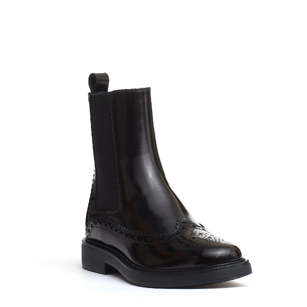 Sorelle Perego stivaletto bucature nero In Linea