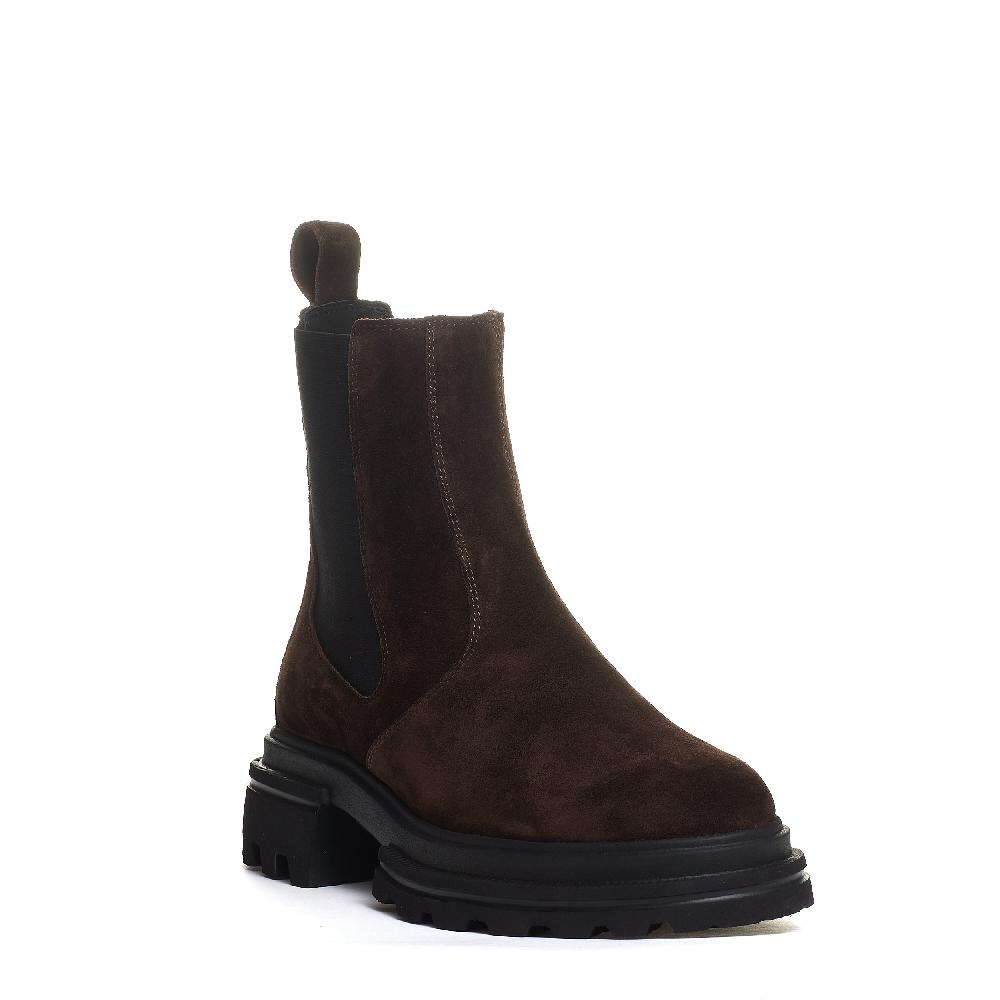 Sorelle Perego chelsea boot elastico camoscio marrone Affare Del Giorno