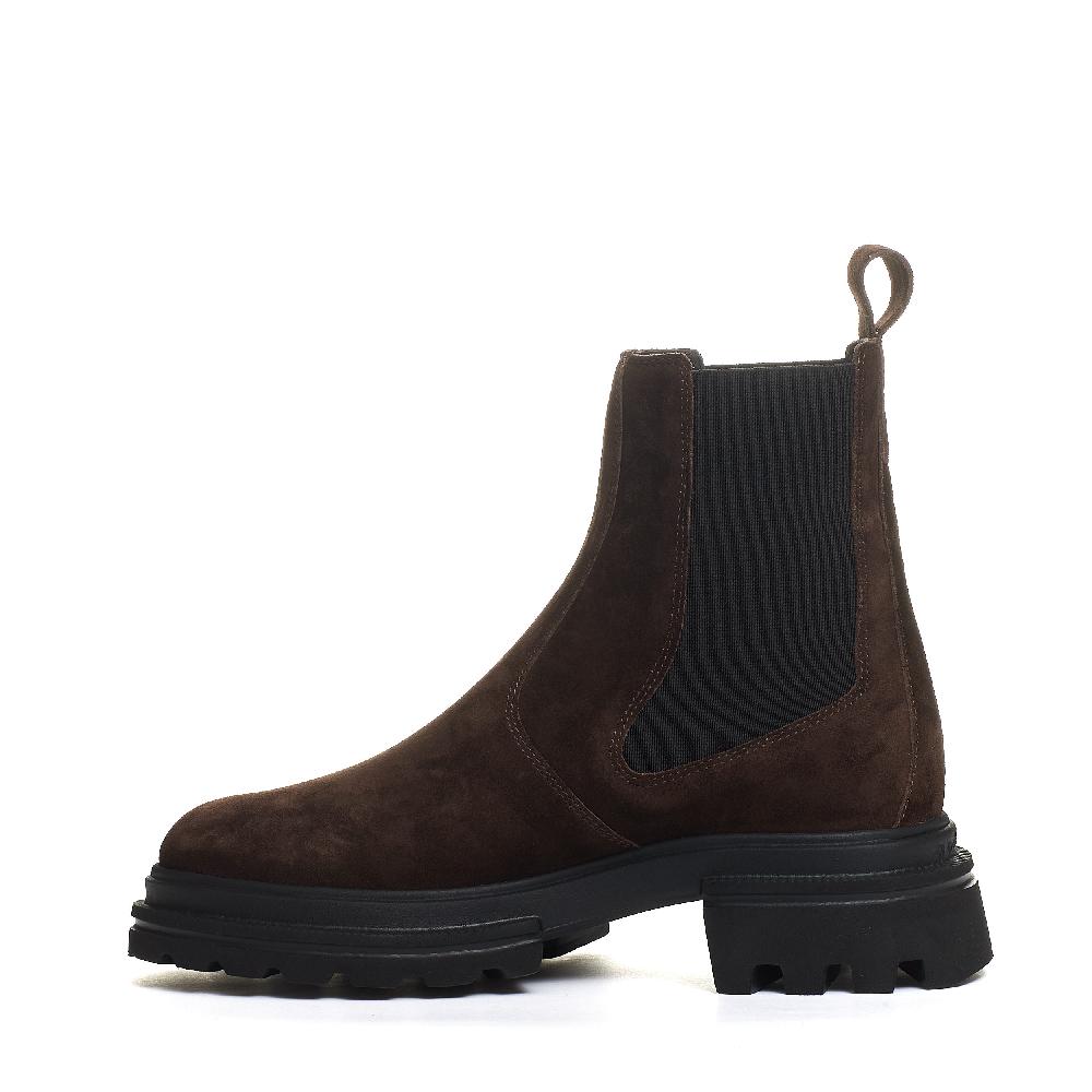 Sorelle Perego chelsea boot elastico camoscio marrone Affare Del Giorno