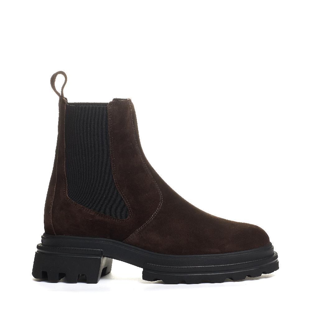 Sorelle Perego chelsea boot elastico camoscio marrone Affare Del Giorno