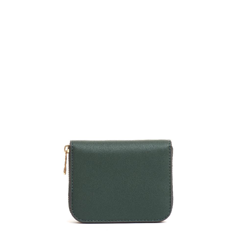 Sorelle Perego small zip portafoglio verde Offerta