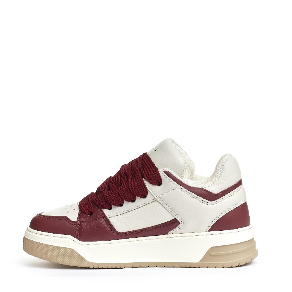 Sorelle Perego Chamallow pelle bianca bordeaux Online