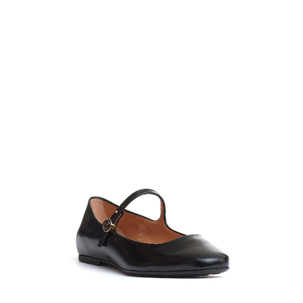 Sorelle Perego ballerina cinturino pelle nera In Vendita
