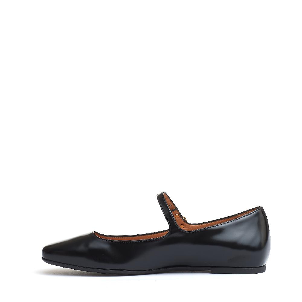 Sorelle Perego ballerina cinturino pelle nera In Vendita