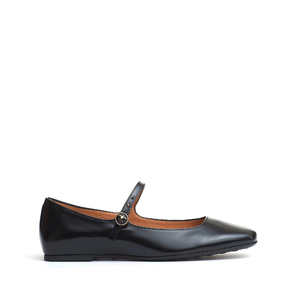 Sorelle Perego ballerina cinturino pelle nera In Vendita