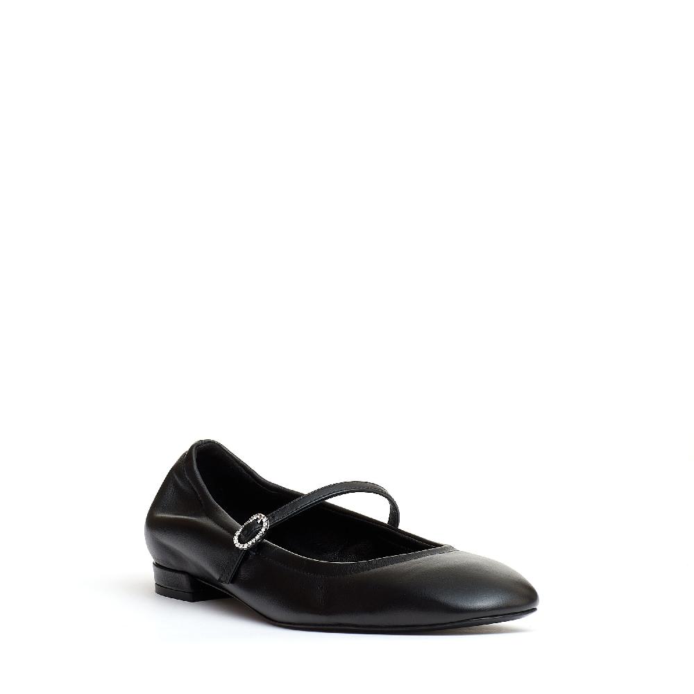Sorelle Perego ballerina con cinturino pelle nera Saldi