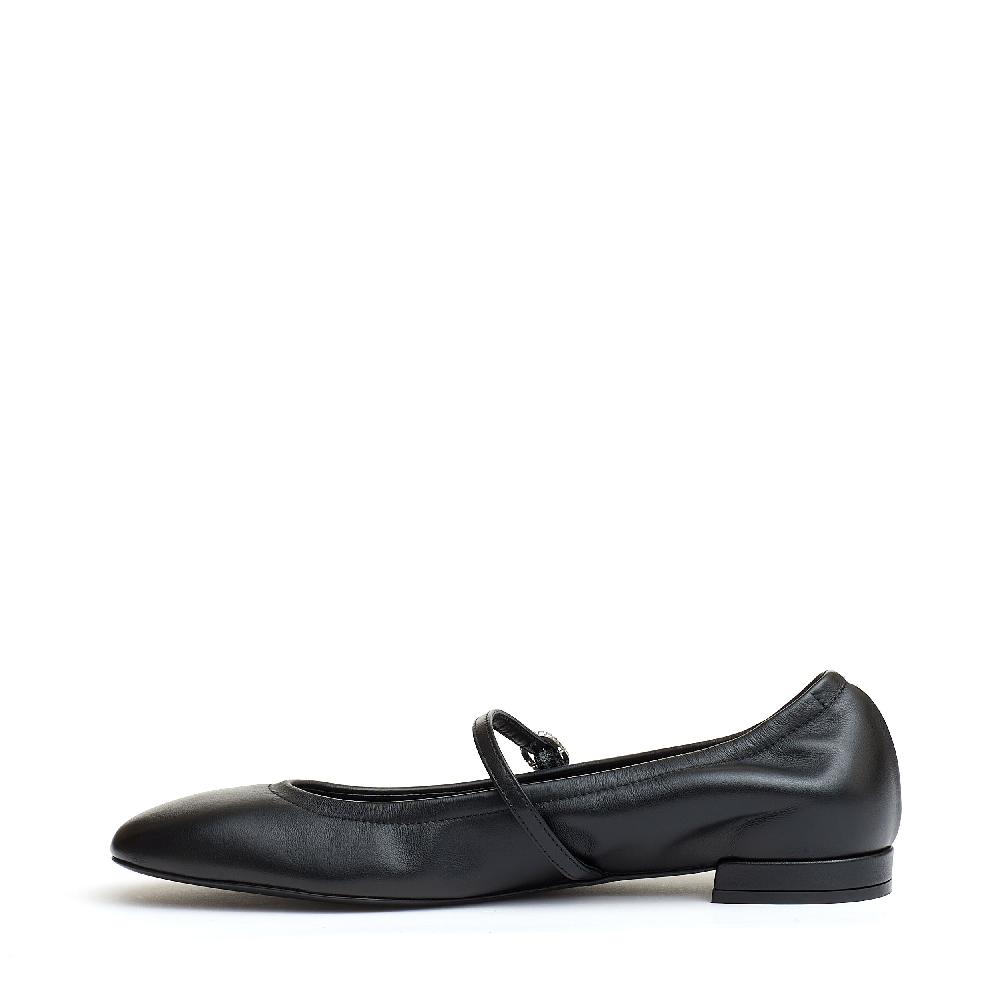 Sorelle Perego ballerina con cinturino pelle nera Saldi