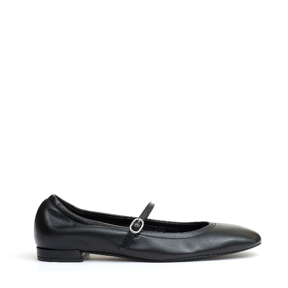 Sorelle Perego ballerina con cinturino pelle nera Saldi