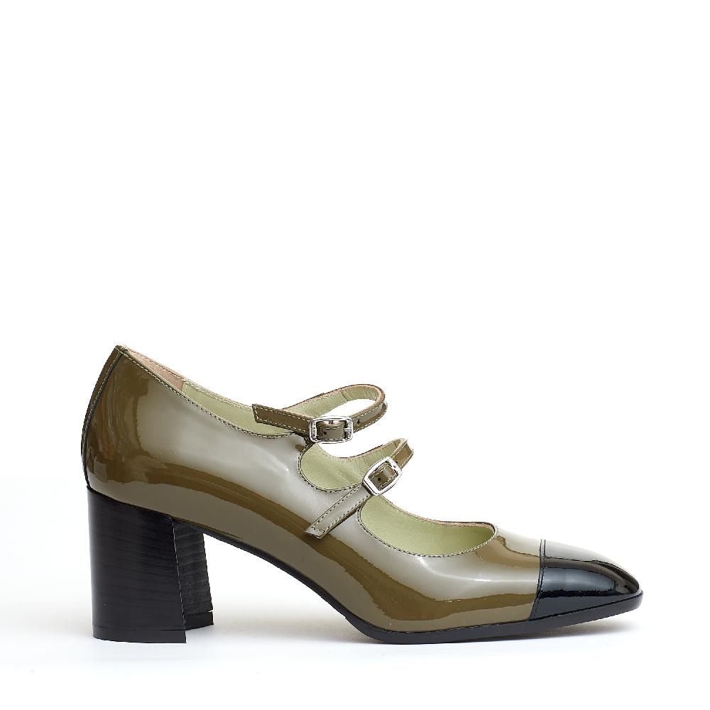 Sorelle Perego pump cinturini verde e nera Soddisfazione Garantita