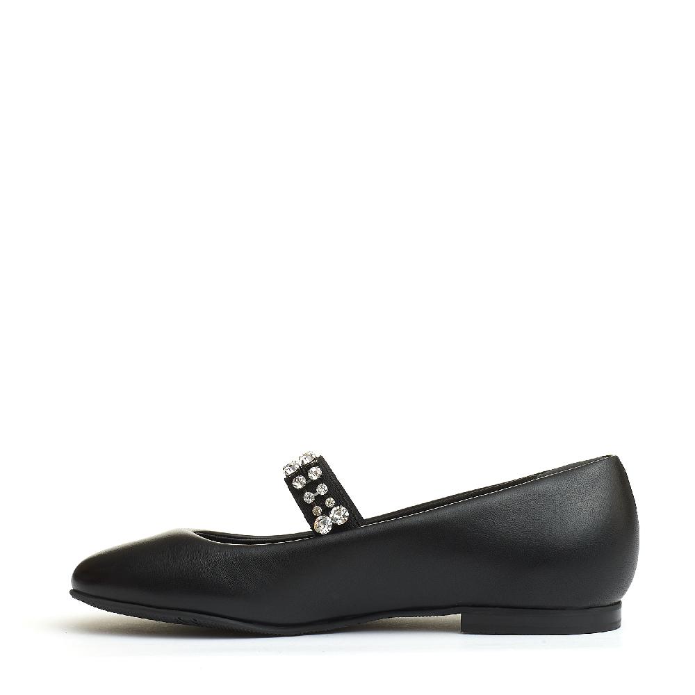 Sorelle Perego ballerina nera cinturino strass Fino Al -60%