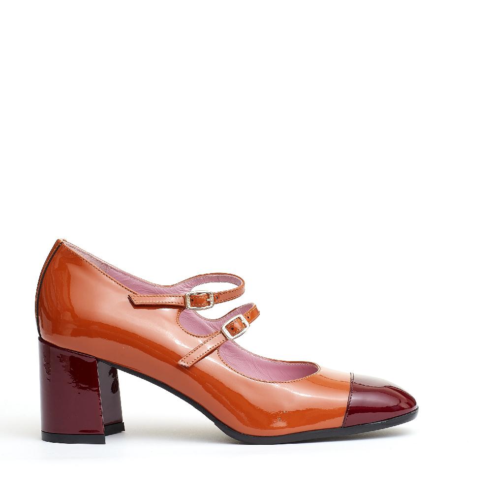 Sorelle Perego pump cinurine camel e bordeaux Moda