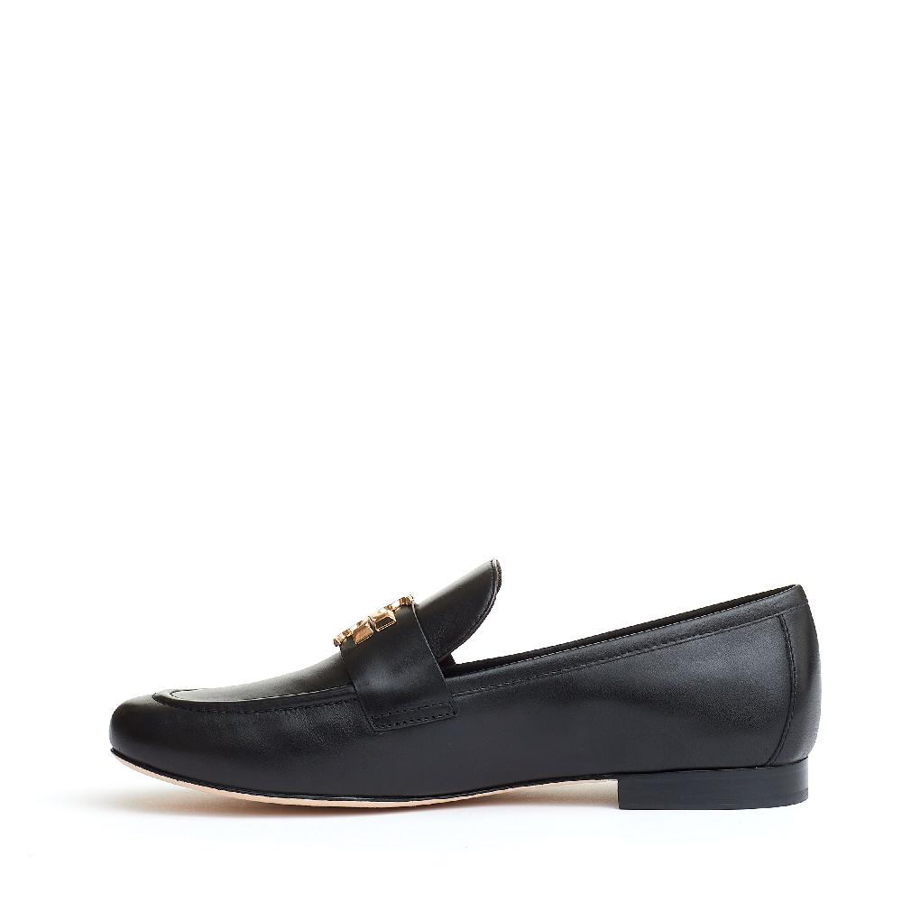 Sorelle Perego mocassino Eleanor pelle nera logo Nuovo