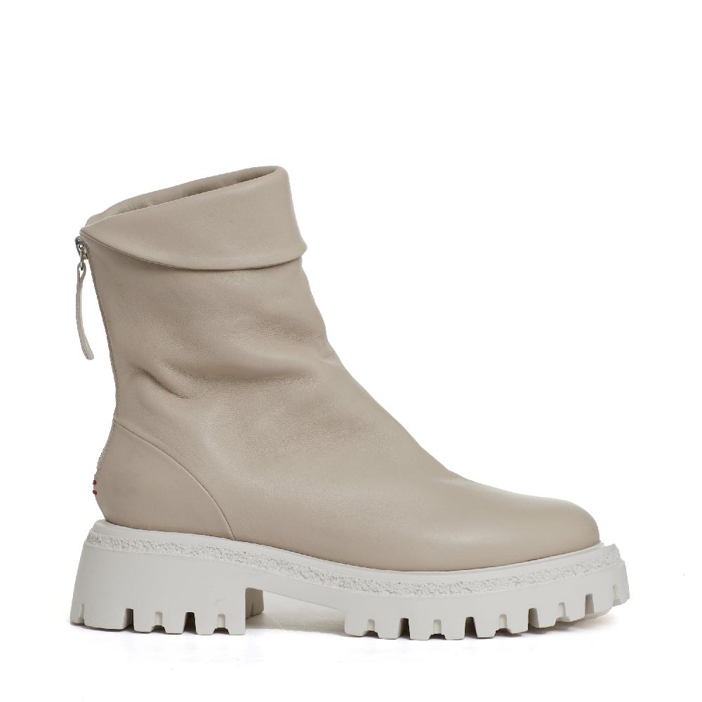 Sorelle Perego stivaletto beige cerniera dietro Novità