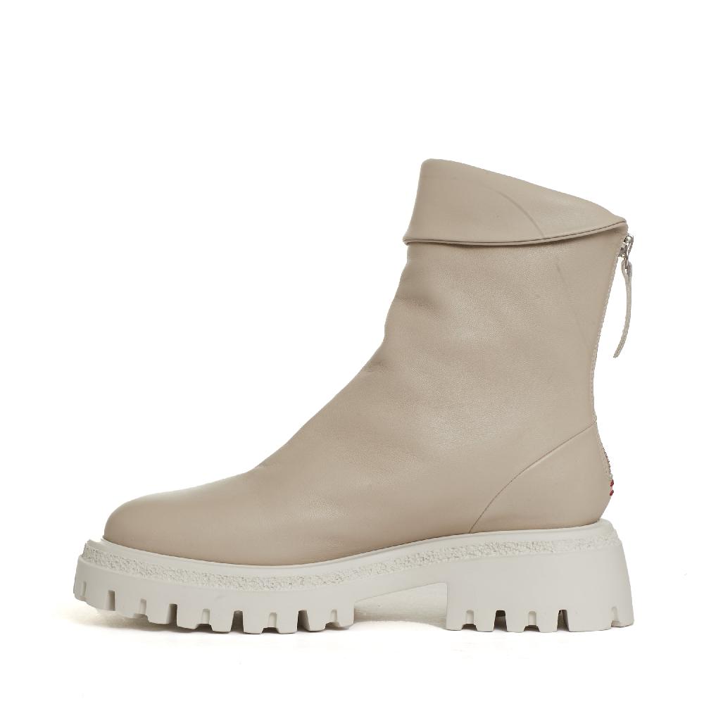 Sorelle Perego stivaletto beige cerniera dietro Novità