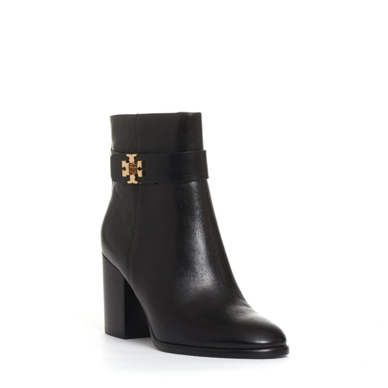 Sorelle Perego stivaletto pelle nera logo tacco 70 mm Vendita Economica
