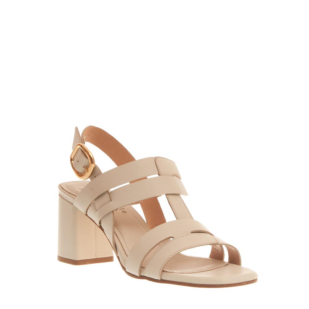 Sorelle Perego sandalo tacco 70 mm latte Italy