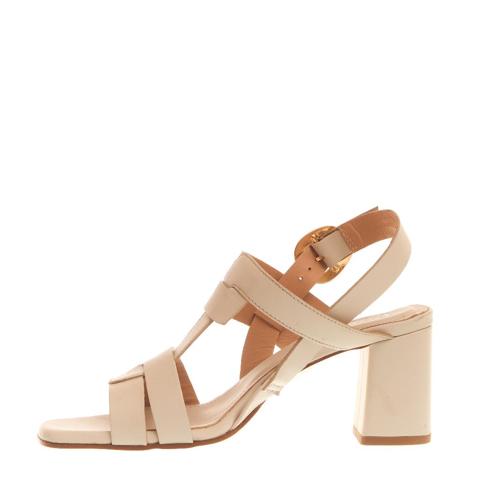 Sorelle Perego sandalo tacco 70 mm latte Italy
