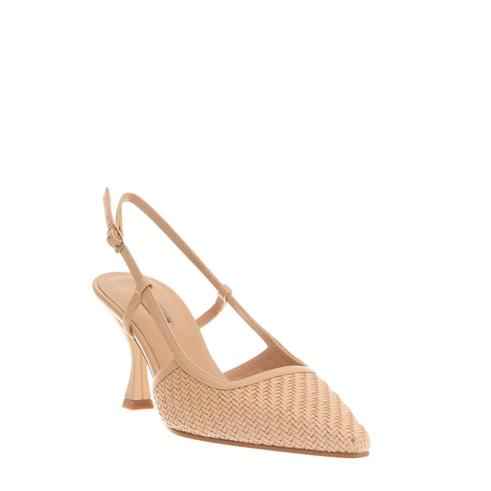 Sorelle Perego slingback intreccio beige In Linea