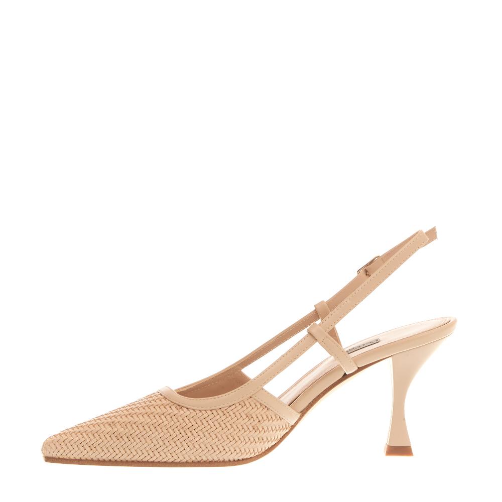 Sorelle Perego slingback intreccio beige In Linea
