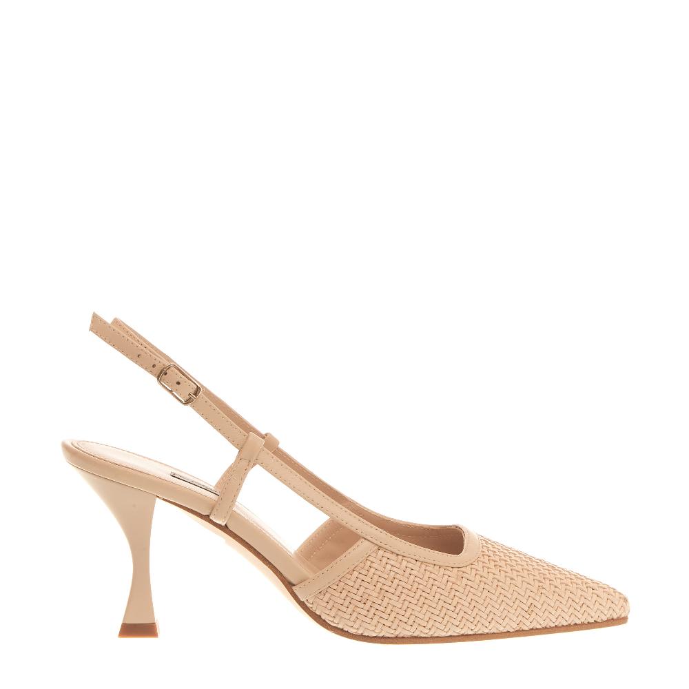 Sorelle Perego slingback intreccio beige In Linea