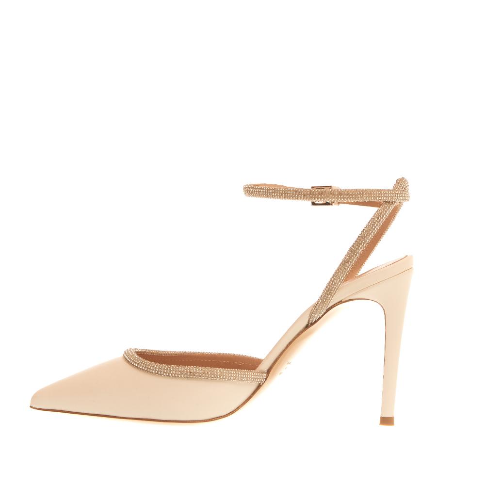 Sorelle Perego slingback nappa avorio strass tacco 90 mm Promozione Limitata