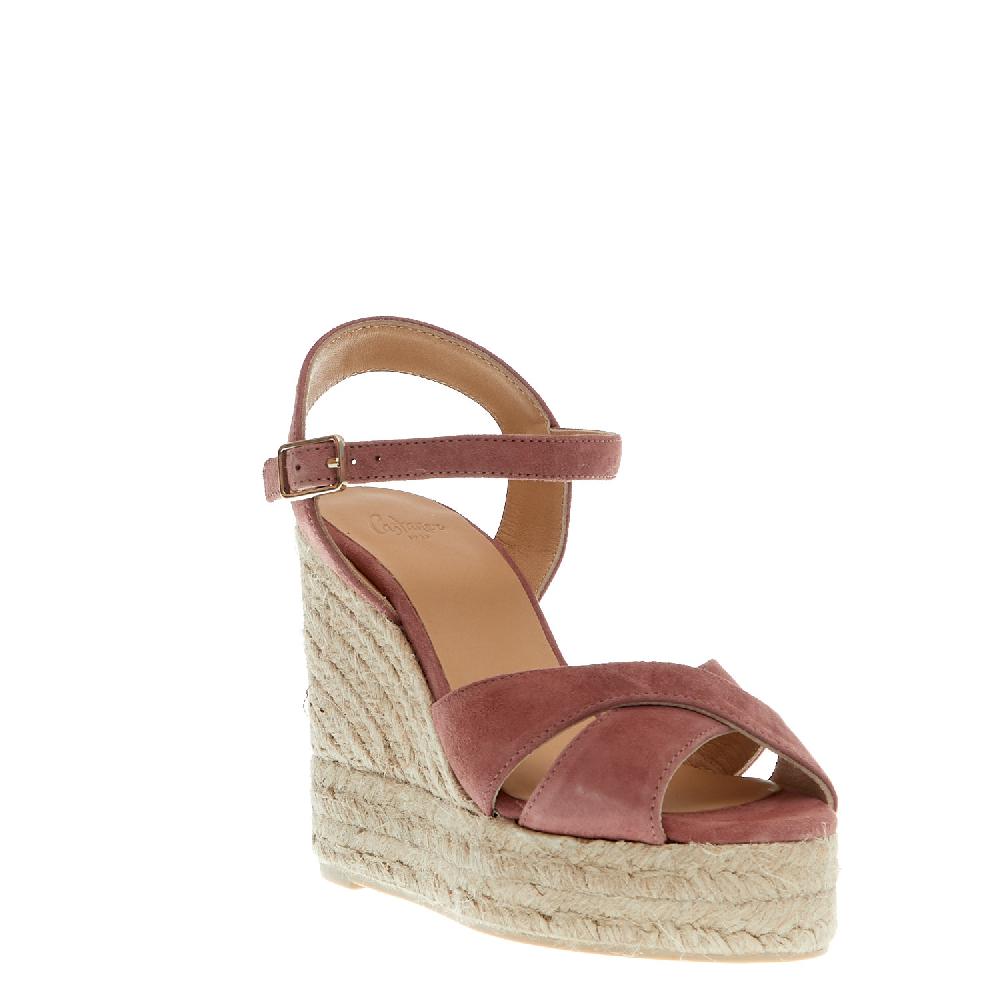 Sorelle Perego Espadrillas zeppa 110 mm incrocio rosa antico Convenienza