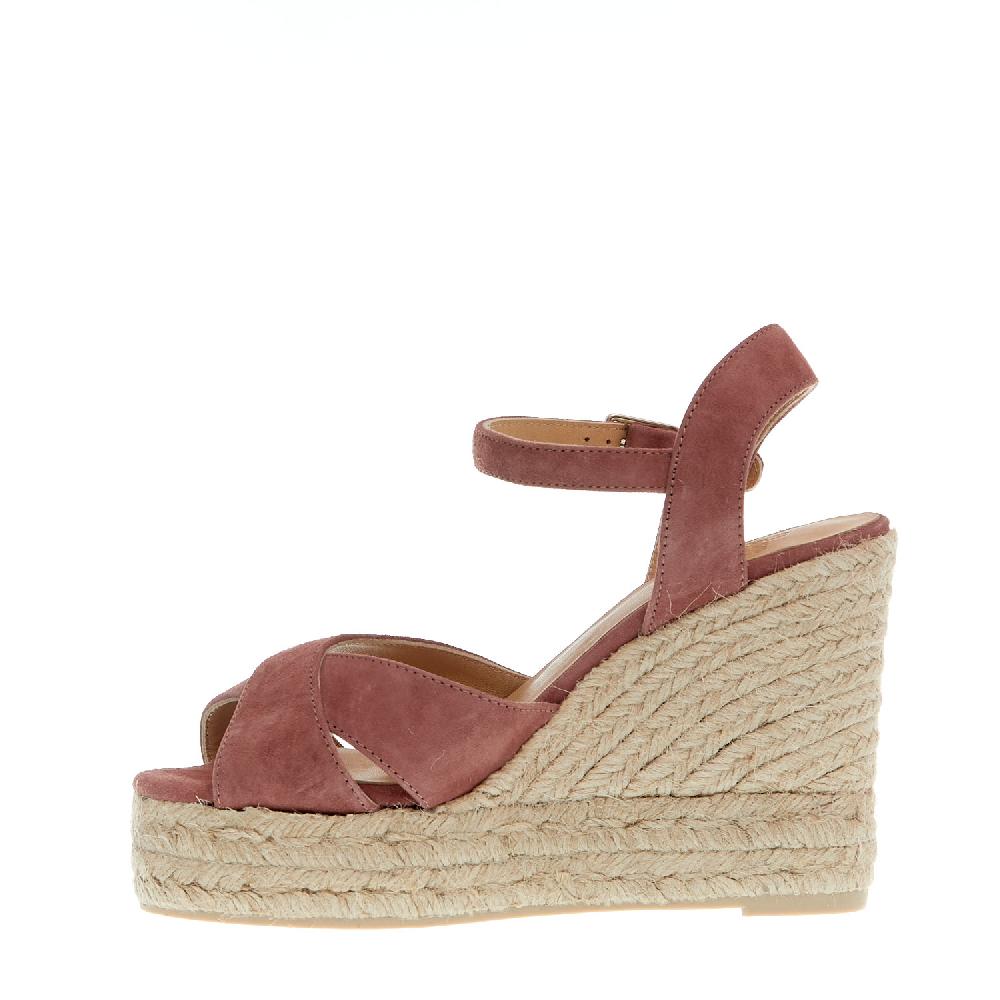 Sorelle Perego Espadrillas zeppa 110 mm incrocio rosa antico Convenienza