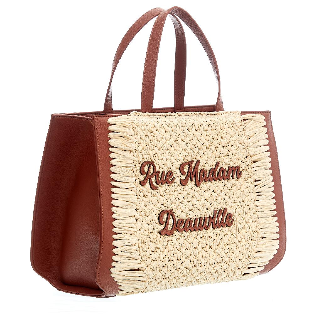 Sorelle Perego Nassau XL pelle cuoio e raffia Offerte