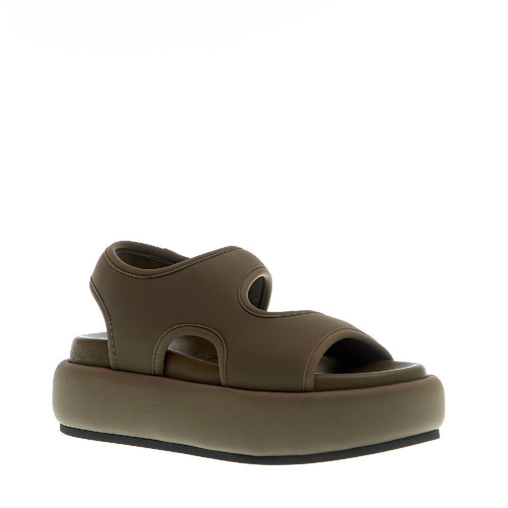 Sorelle Perego sandalo zeppa neoprene verdone Prezzo Ridotto