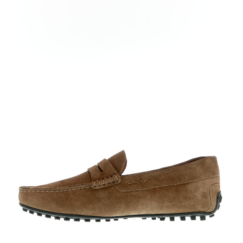 Sorelle Perego mocassino driver in camoscio toupe Offerta