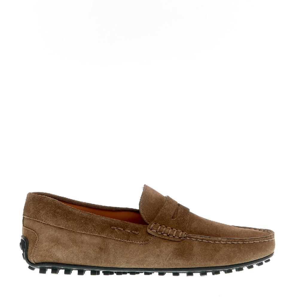 Sorelle Perego mocassino driver in camoscio toupe Offerta