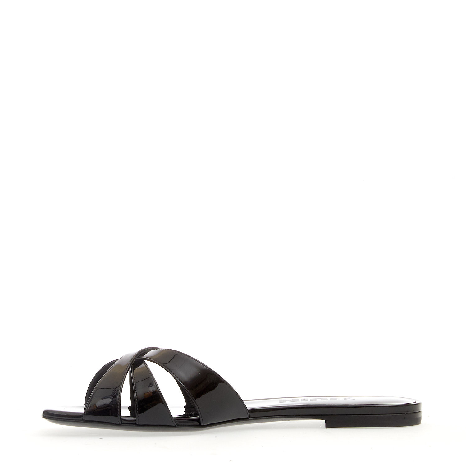 Sorelle Perego ciabatta bassa vernice nera Moda