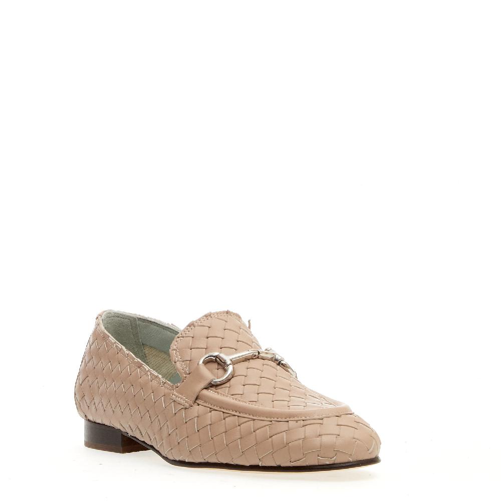 Sorelle Perego mocassino intreccio naturale con morsetto Promozione Limitata