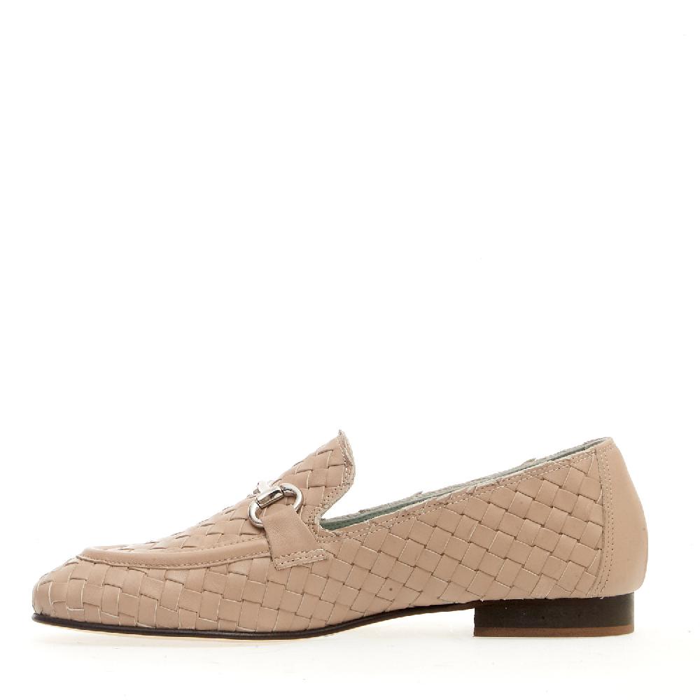 Sorelle Perego mocassino intreccio naturale con morsetto Promozione Limitata