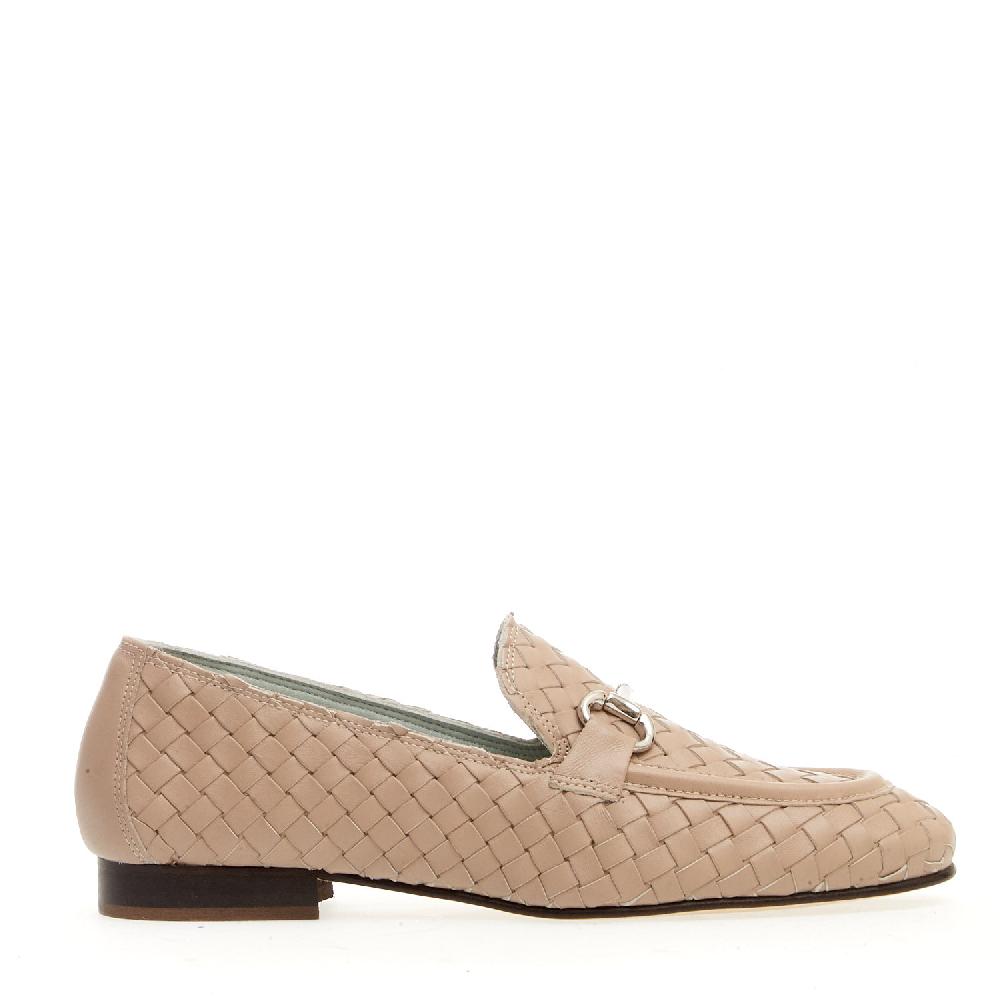 Sorelle Perego mocassino intreccio naturale con morsetto Promozione Limitata