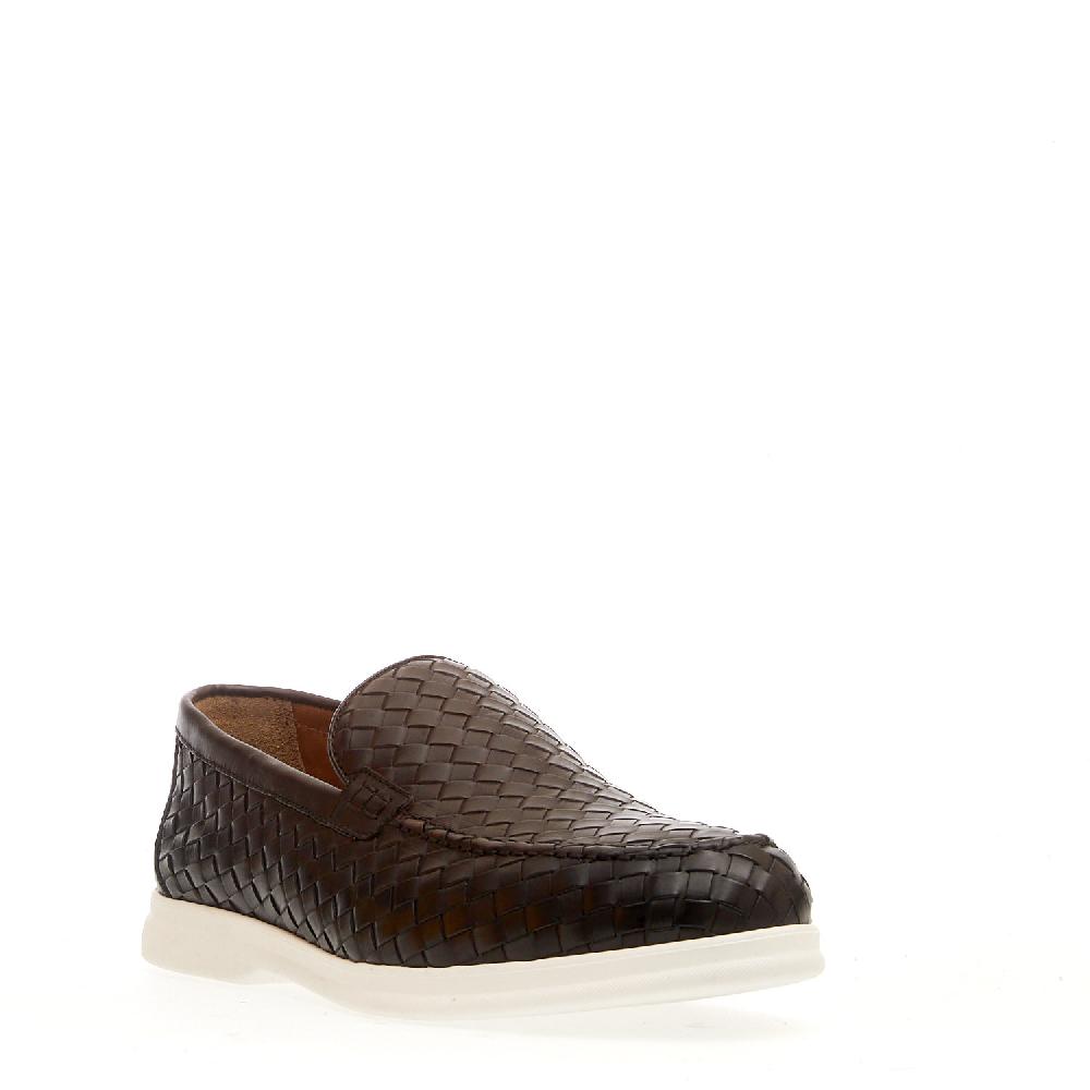 Sorelle Perego mocassino pelle intrecciata marrone Prezzo Ridotto