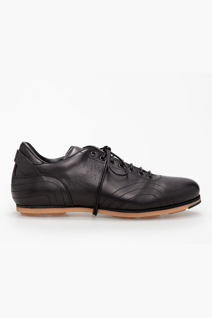 Spatarella Sneakers uomo in pelle nera 7625734553823 Nuova